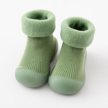 Chaussettes chausson d'hiver antidérapantes pour garçon et fille