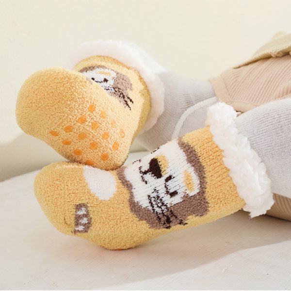 Chaussons chaussettes animaux coton épais bébé fille 1541 d24440
