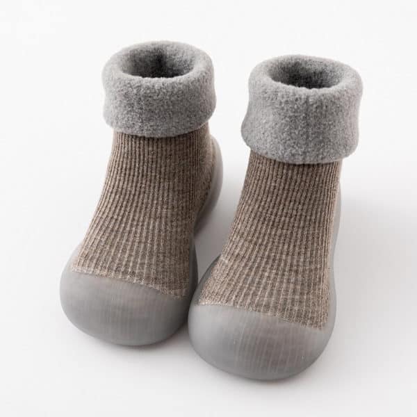 Chaussettes chausson d'hiver antidérapantes pour garçon et fille 16