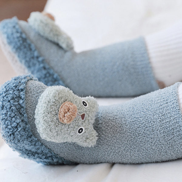 Chaussons chaussettes animaux montantes antidérapantes pour bébé garçon ccob