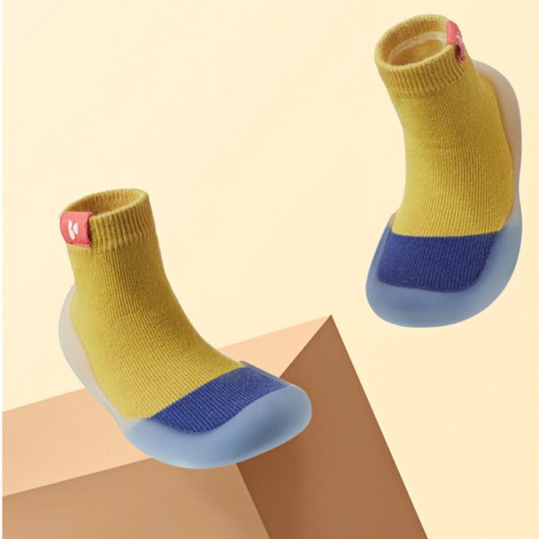 Chausson antidérapants en tricot Yellow Regular bc babycare chaussures antiderapantes variants 7