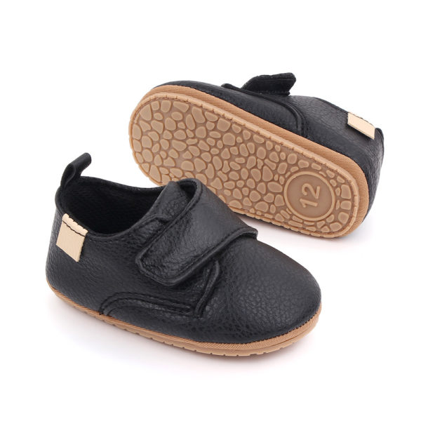 Chaussures pour nouveau-né garçon et fille, mocassins classiques en cuir et caoutchouc 37814