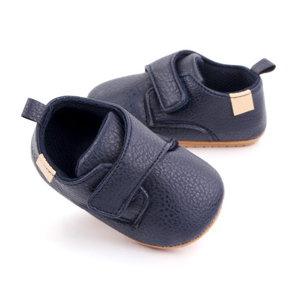 Chaussures pour nouveau-né garçon et fille, mocassins classiques en cuir et caoutchouc 37814