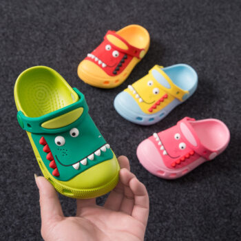 chaussures de plage pour enfants en forme de dinosaure