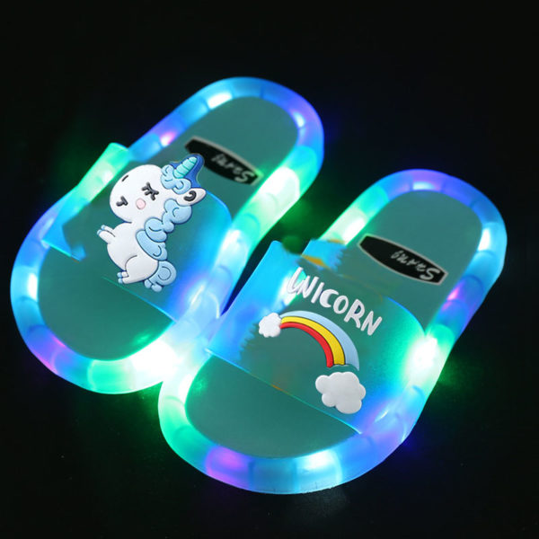 Chaussons lumineux à LED licorne pour enfants 38771 ypkycd