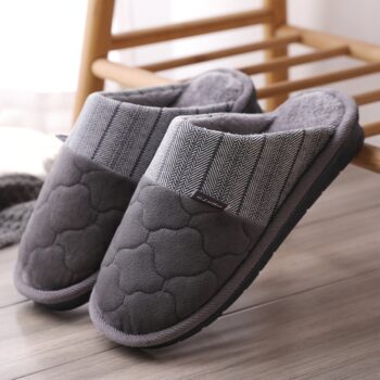 Pantoufles coupe-vent en coton pour hommes