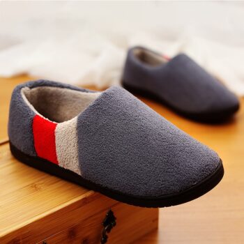 Pantoufles d'hiver en mousse à mémoire de forme pour homme