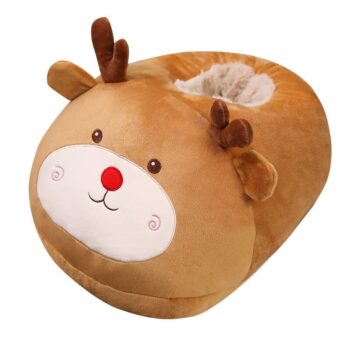 Chausson bouillotte double avec une tête d'élan mingnon