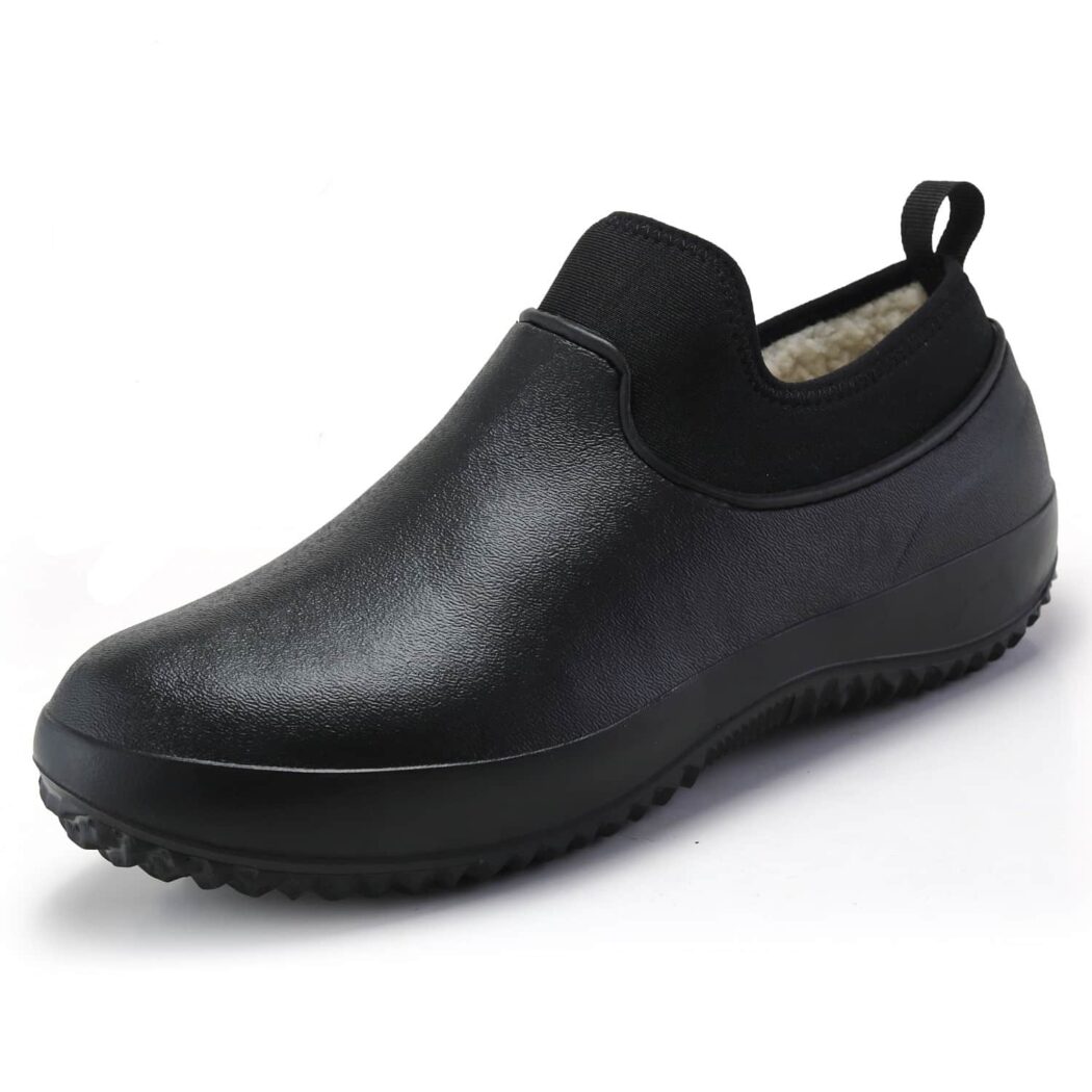 Chaussures de travail de cuisine noires pour homme
