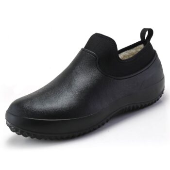 Chaussures de travail de cuisine noires pour homme