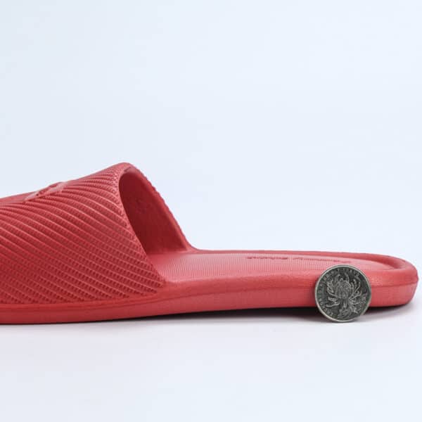 Sandales plates de bain rouge 54535 a0evne