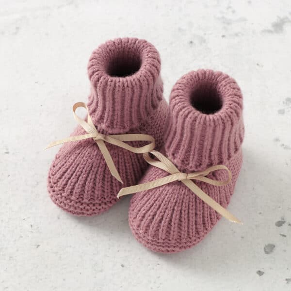 Ensemble de chaussons et gants tricotés pour bébés filles et garçons 58198