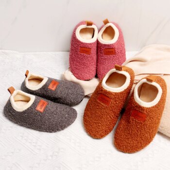 Chaussons en laine pour fille unis